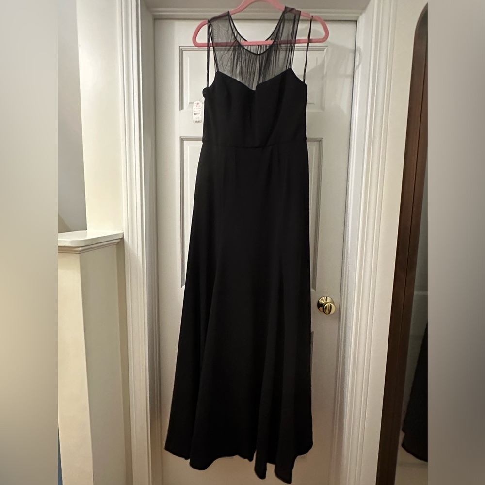 Vera Wang Dress black sleeveless formal gown